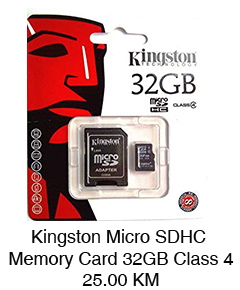 Kingston Micro SDHC Memory Card 32GB Class 4